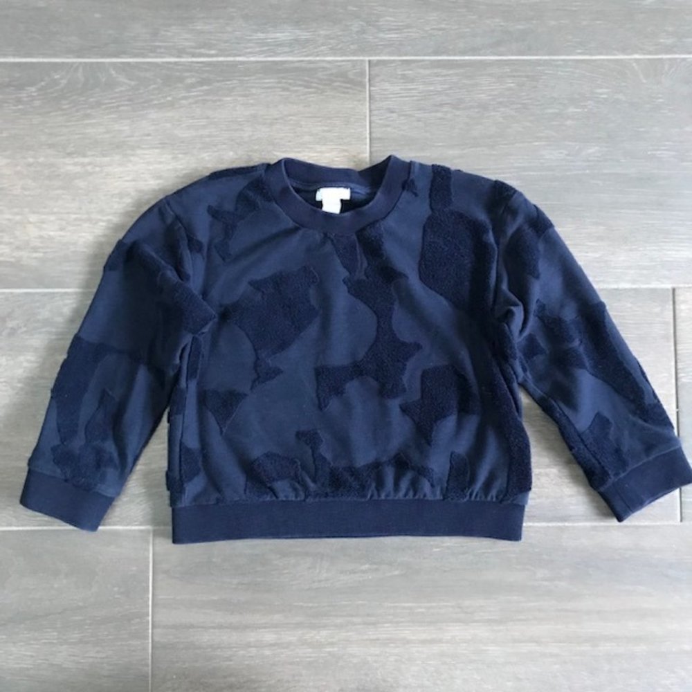 COS kids blue sweatshirt